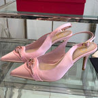 VT 25 High Heels Slingbacks Pink Cowhide 292355