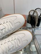 LP Tennis Walk Sneaker White Suede 307248