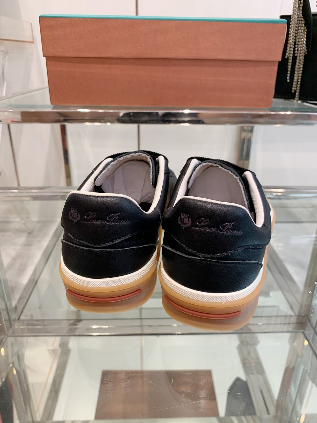 LP Tennis Walk Sneaker Black Suede 307247