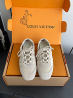 LV 26ss Ballet Sneakers Cream Suede 631478