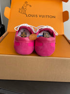 LV 26ss Ballet Sneakers Dark Pink Cowhide Suede 631482
