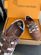 LV 26ss Ballet Sneakers Brown Caramel Cowhide Suede 631483