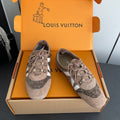 LV 26ss Ballet Sneakers Brown Suede 631484