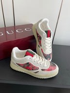 GG 26 Couple Sneakers White Pink Gray Cowhide 631679