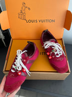 LV 26ss Ballet Sneakers Berry Red Suede 631490