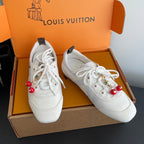 LV 26ss Ballet Sneakers White Cowhide Suede 631494