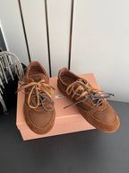 MIU 26 Casual Sneaker Brown Fabric Suede 631629
