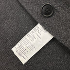 Loewe Logo Embroidered Jacket Gray Polyester Fiber