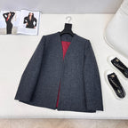 Gucci Patchwork Suit Jacket Encora Red Cotton