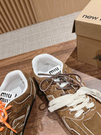 Miu Balance 530 SL Cinnamon Suede Sneaker