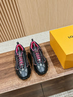 LV Rush Sneaker Black Mix Pink Cowhide