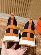 HM Katana Sneaker Oranger Black Calfskin 317595