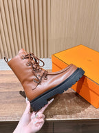 HM 25 Boots Brown Black Calfskin 512538