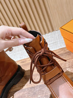 HM 25 Boots Brown Black Calfskin 512538