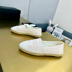 espadrillÃ© pink tweed white sequin