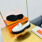 HM Icone Loafer White Clalfskin