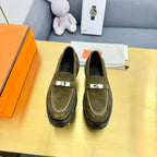 HM Icone Loafer Olive Suede
