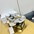 CD Chrono Sneaker 40mm In Gold Mesh Fabric  994578