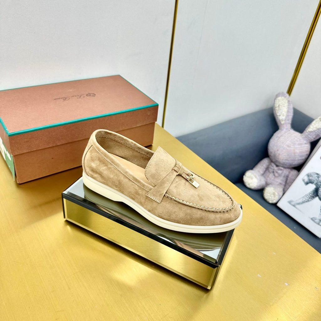 LP Summer Charms Walk Loafers Dark Beige Suede 994515