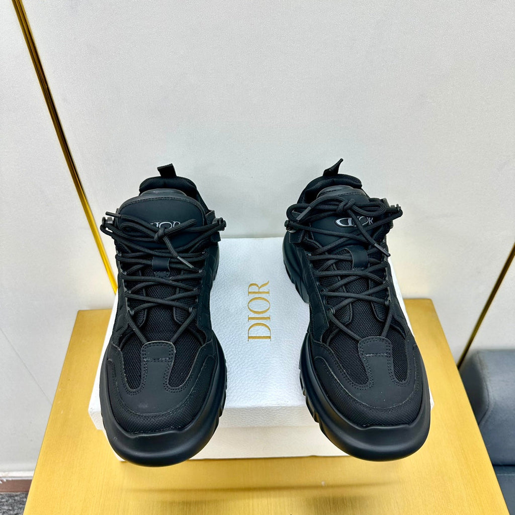 CD Sneaker 50mm In Black Cowhide And Mesh Fabric 111469