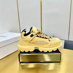 CD Sneaker 50mm In Light Yellow Cowhide And Mesh Fabric 111471