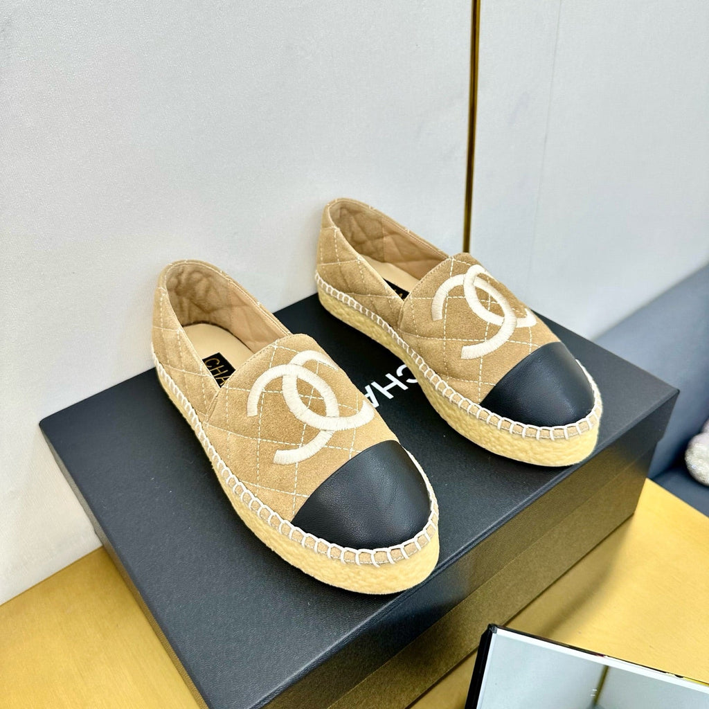CC 25s Slipâ€“on Espadrilles Light Brown Velvet 297829