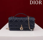 my cd mini 21 dark blue lambskin