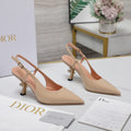 CD Tribales Slingback Pump Glossy Beige Cowhide