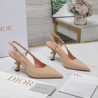 CD Tribales Slingback Pump Glossy Beige Cowhide