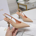 CD Tribales Slingback Pump Glossy Beige Cowhide