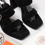 HM 25 Slingback Keen 90 Black Suede