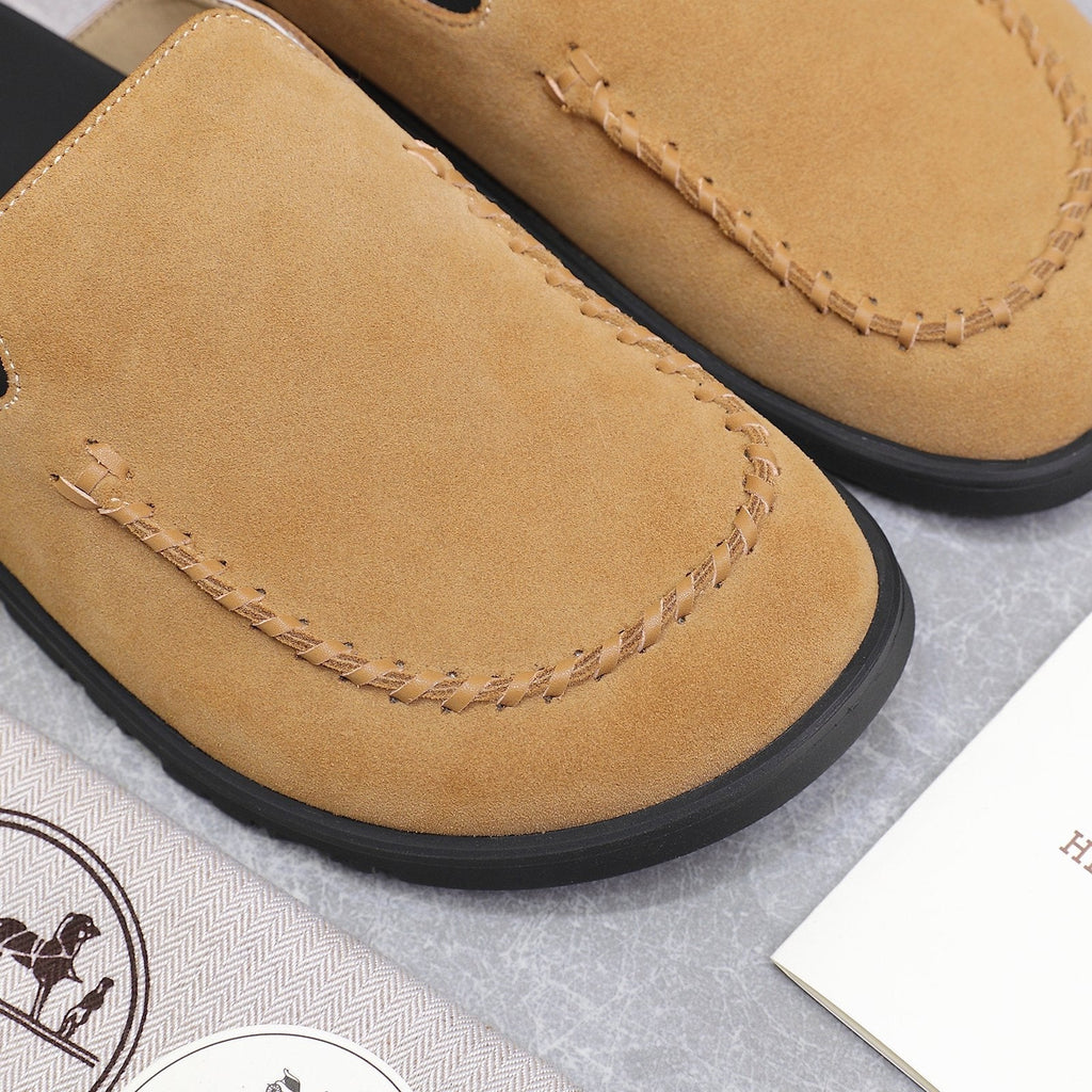HM 25 Johan Mule Light Brown Suede