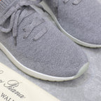 LP lady Flexy Walk  Sneaker Gray mix Orange Wool And Calfskin 310448