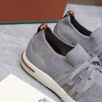 LP lady Flexy Walk  Sneaker Flannel Gray Wool And Calfskin 310449
