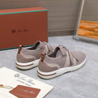 LP lady Flexy Walk  Sneaker Pink Wool And Calfskin 310454