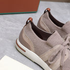 LP lady Flexy Walk  Sneaker Pink Wool And Calfskin 310454