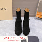 Valentino 2025 Heeled Boot Black Suede 547600