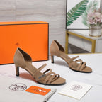 HM 26ss Sandals 65 Light Brown Suede 601228