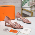 HM 26ss Sandals 65 Light Pink Suede 601231