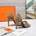 HM 26ss Sandals 85 Light Brown Suede 601234