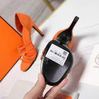 HM 26ss Sandals 85 Orange Suede 601236