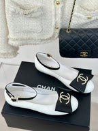CC Mary Jane White Lambskin