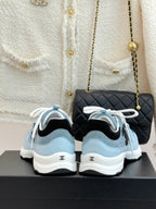 CC 26 Sneaker Blue mix Black White Suede Calfskin 610011