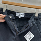 Loewe Short Black Denim Cotton