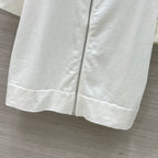LV 25 Flower T Shirt White Cotton