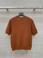 Miu Miu 25 Knitted Top Brown Wool