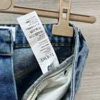 Loewe Denim Short Retro Blue Cotton