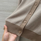 Fendi Knitted Cardigan Top Brown Wool