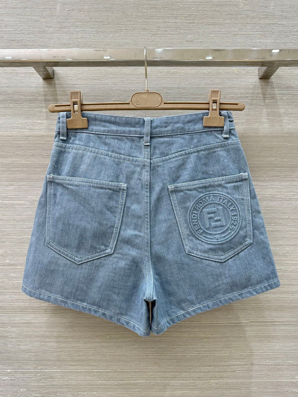Fendi 25 Short Haze Blue Cotton