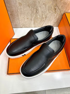 HM 25 Men's Kiddy Slip-on Shoe Black Cowhide 545621